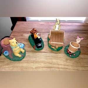 The Pooh & Friends Rabbit Holding Wheelbarrow Notepad Holder and stapler